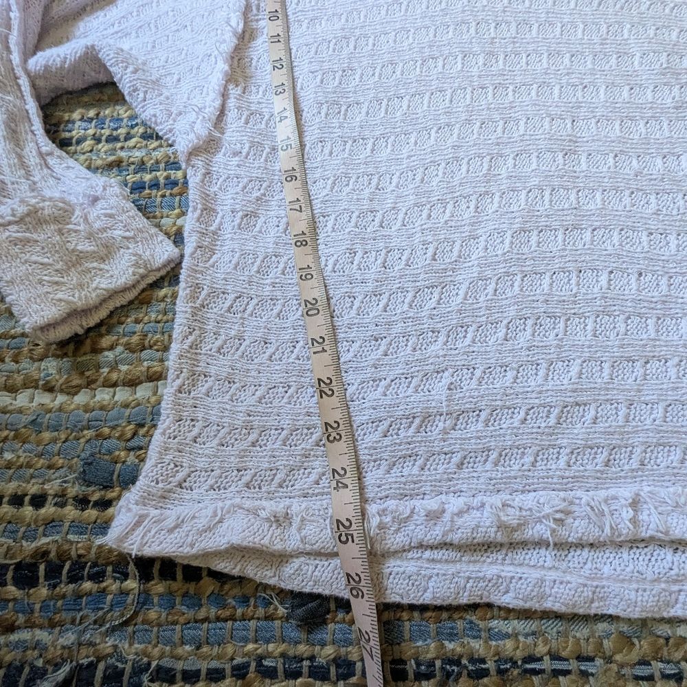 We The Free Free People Light Pink Open Knit Sweater Top L Bohemian Fairycore Et - Picture 5 of 7